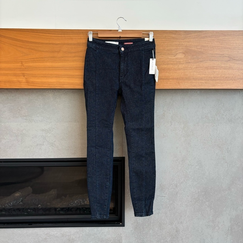 NWT Anthropologie‎ Pilcro High Rise Denim Leggings - Dark Blue, Size 26